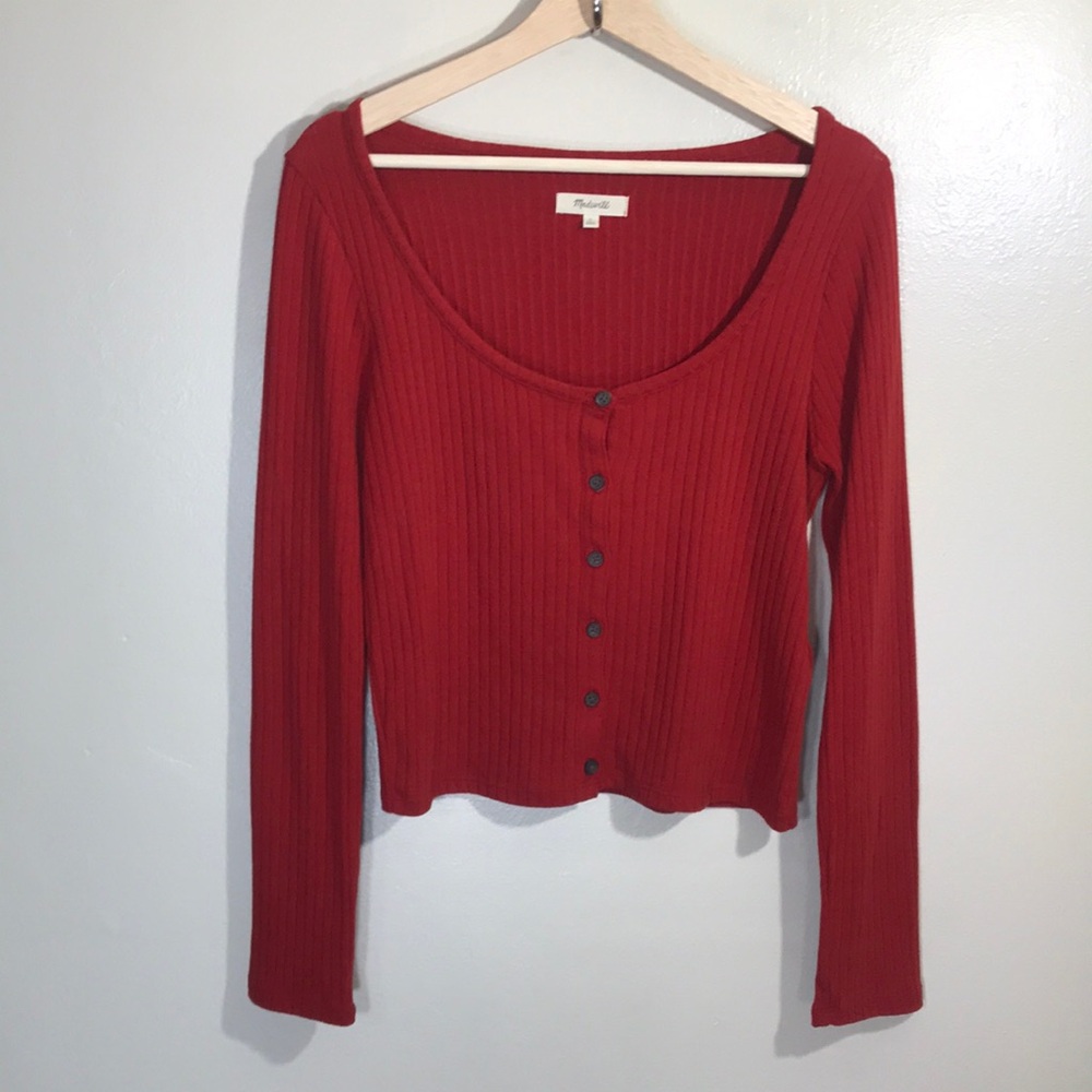 EUC Madewell Long‎ Sleeve Ribbed Cardigan
